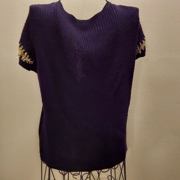 JLo Black SS Sweater Top - Picture 5 of 5